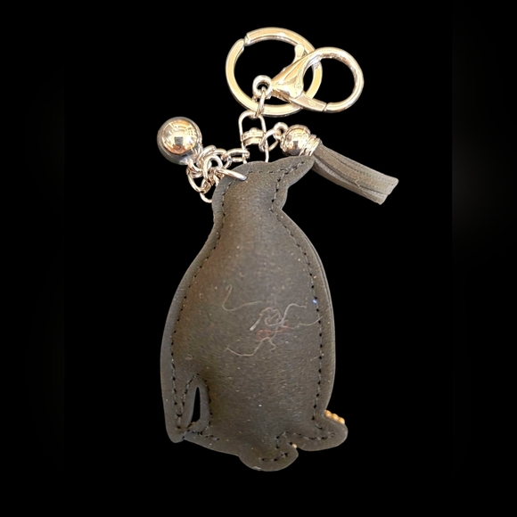 Sparkly Penguin Rhinestone Bag Charm – Cute Keychain A - Picture 2 of 2